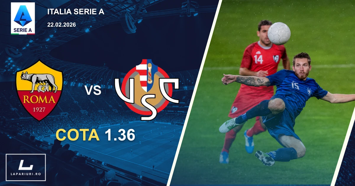 Roma_Cremonese_ponturi_pariuri_fotbal_22022026