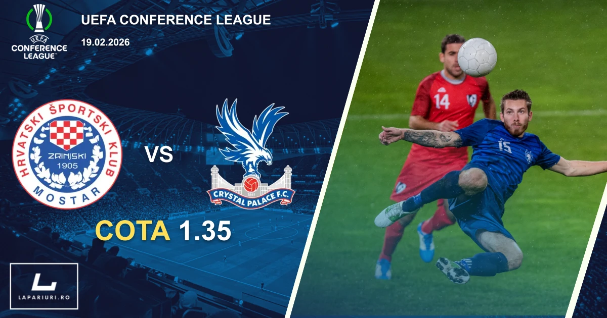 Zrinjski Mostar_Crystal Palace_ponturi_pariuri_fotbal_19022026