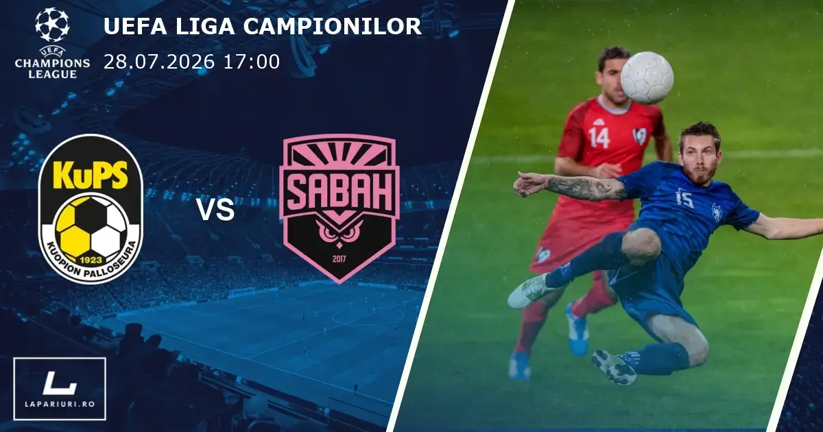 KuPS_Sabah Baku_ponturi_pariuri_fotbal_28072026