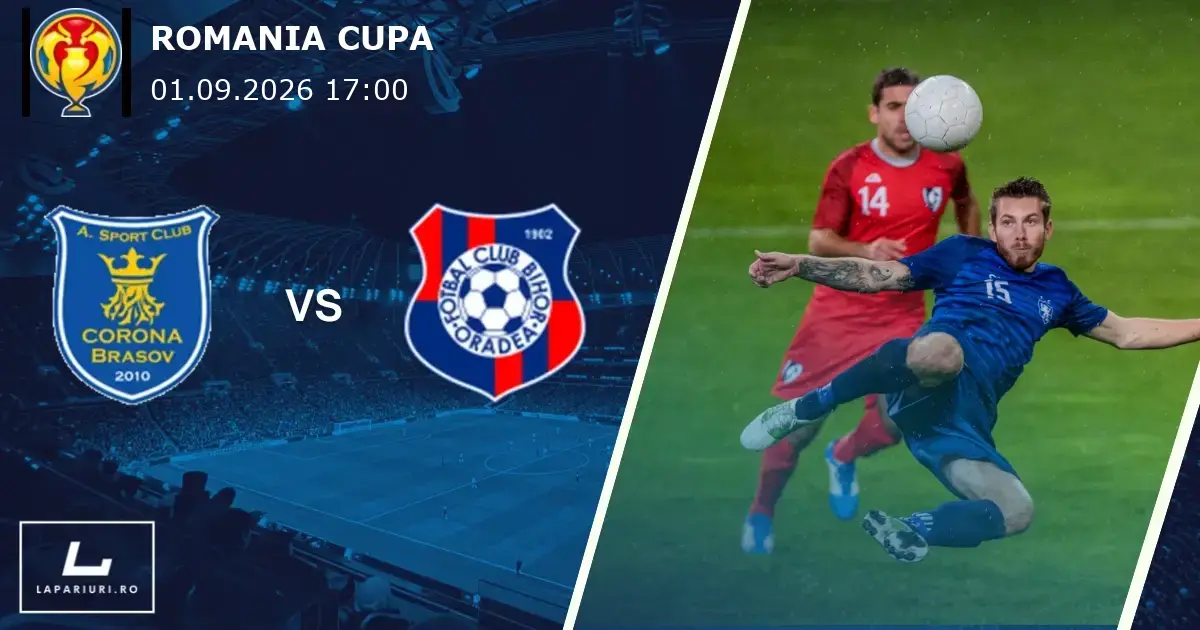 Corona Brasov_Bihor Oradea_ponturi_pariuri_fotbal_01092026