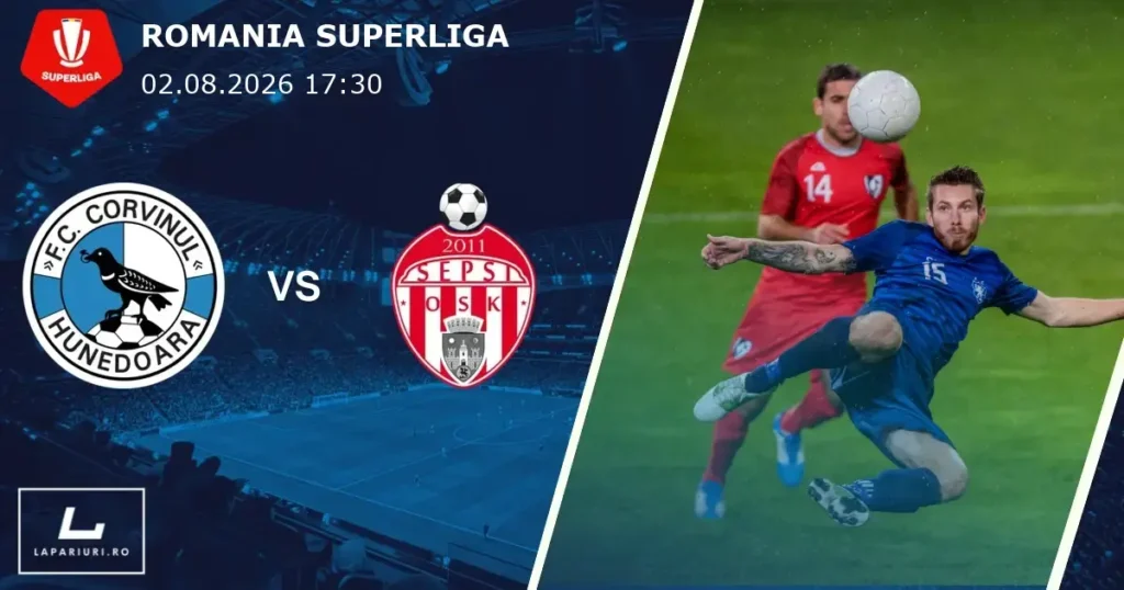 Corvinul Hunedoara_Sepsi OSK_ponturi_pariuri_fotbal_02082026
