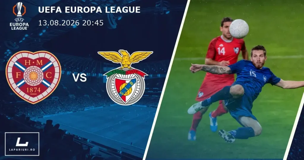 Heart of Midlothian_Benfica_ponturi_pariuri_fotbal_13082026