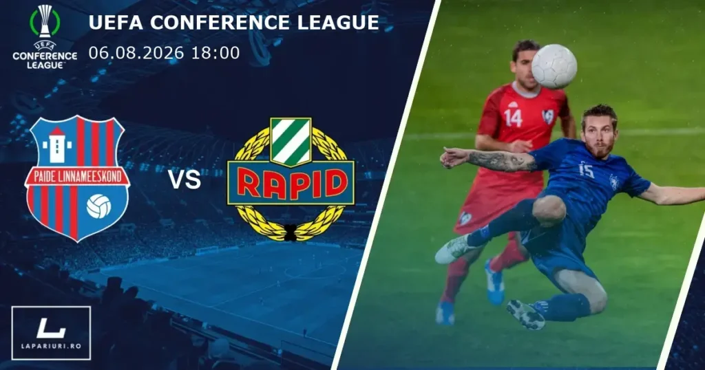 Paide Linnameeskond_Rapid Vienna_ponturi_pariuri_fotbal_06082026
