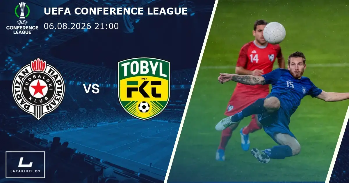 Partizan Belgrade_Tobol_ponturi_pariuri_fotbal_06082026