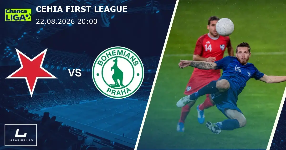 Slavia Prague_Bohemians 1905_ponturi_pariuri_fotbal_22082026