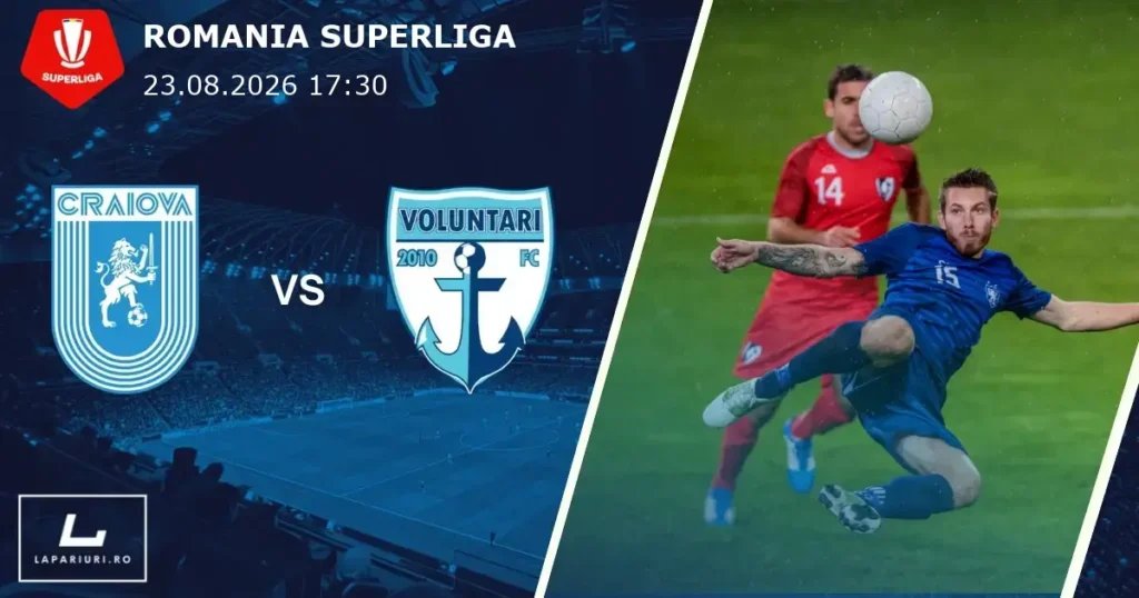 Universitatea Craiova_Voluntari_ponturi_pariuri_fotbal_23082026