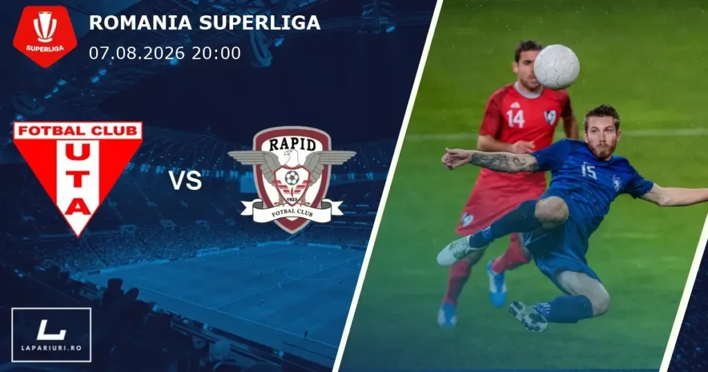 UTA Arad_Rapid Bucuresti_ponturi_pariuri_fotbal_07082026