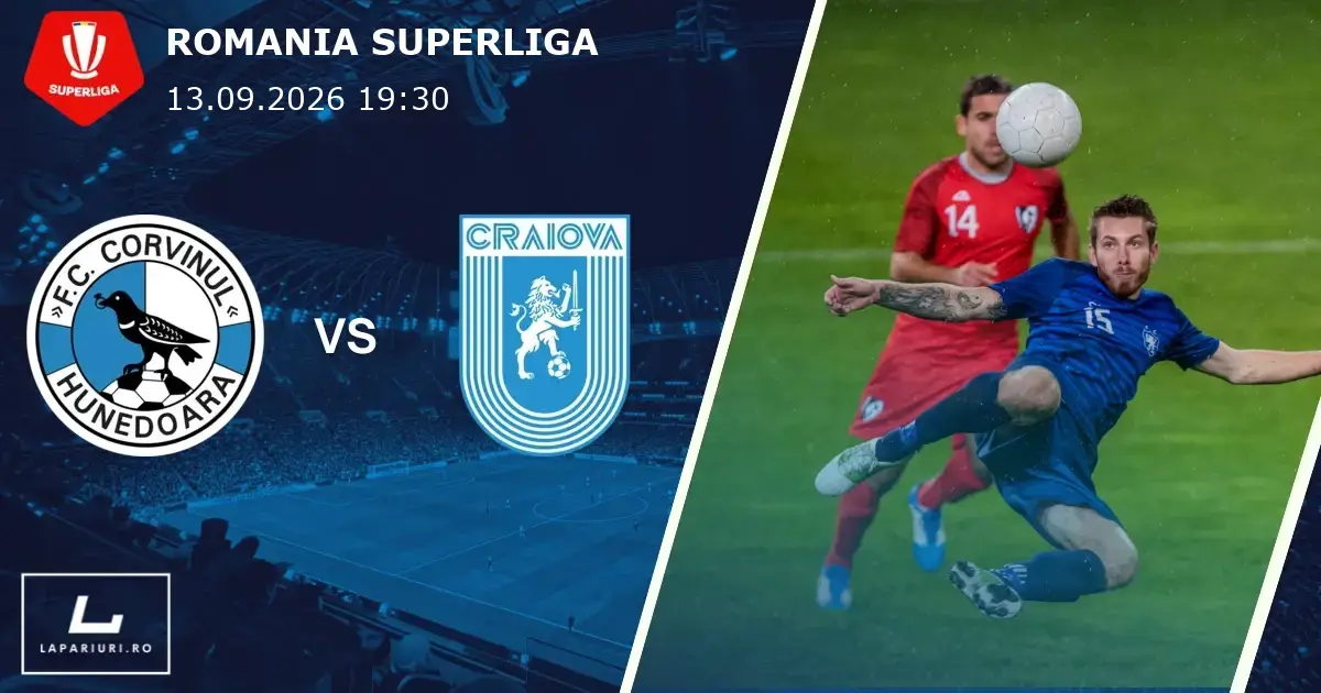Corvinul Hunedoara_Universitatea Craiova_ponturi_pariuri_fotbal_13092026