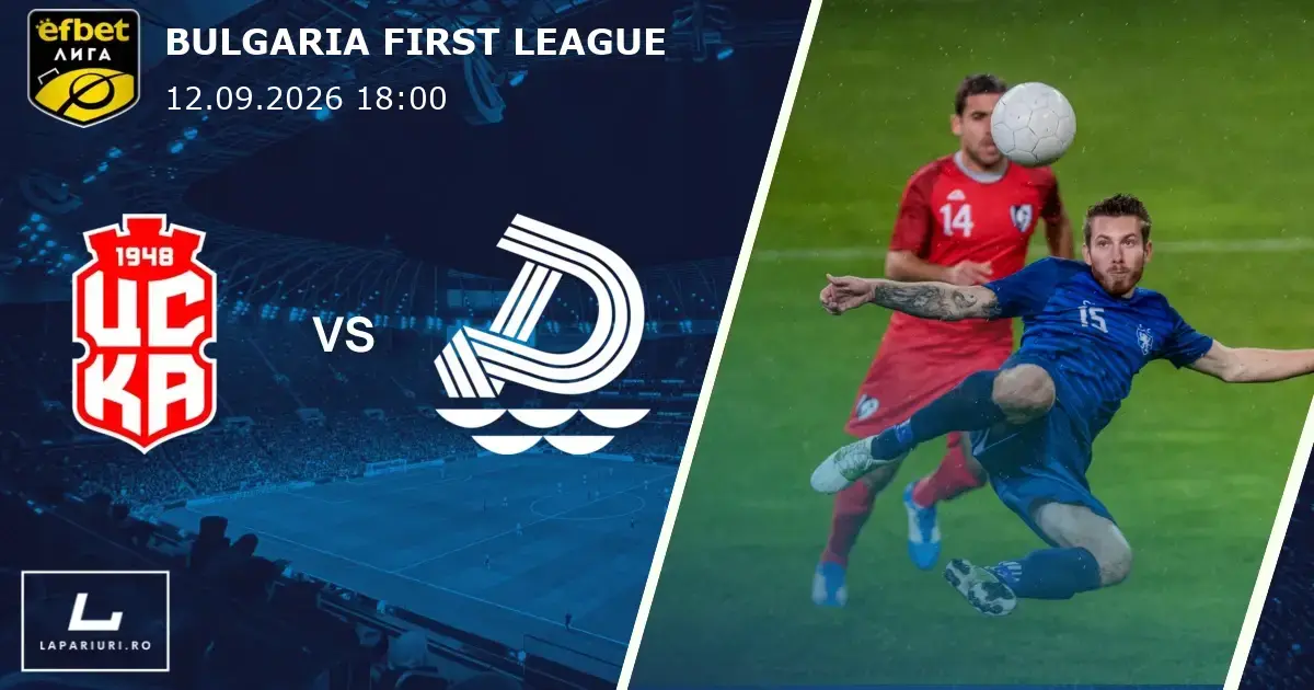 CSKA 1948_Dunav Ruse_ponturi_pariuri_fotbal_12092026