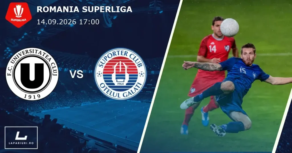 Universitatea Cluj_Otelul Galati_ponturi_pariuri_fotbal_14092026