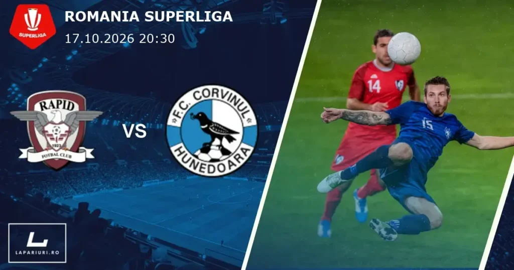 Rapid Bucuresti_Corvinul Hunedoara_ponturi_pariuri_fotbal_17102026