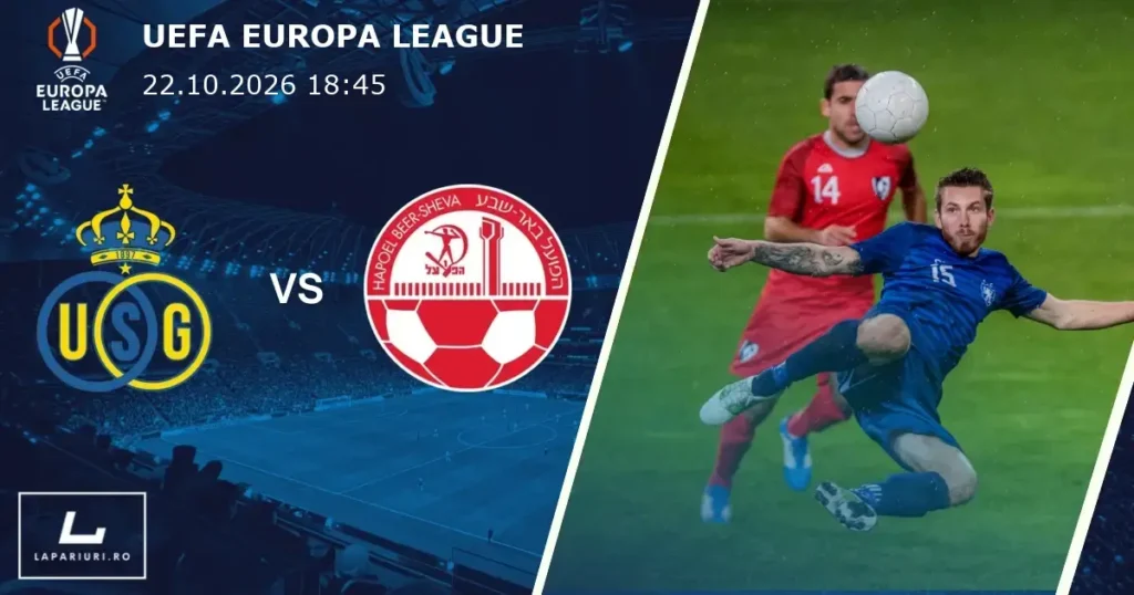 Union Saint-Gilloise_Hapoel Beer Sheva_ponturi_pariuri_fotbal_22102026
